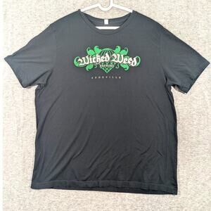 Wicked Weed Brewing Craft Beer Asheville NC Black‎ Graphic T Shirt Size 2XL
